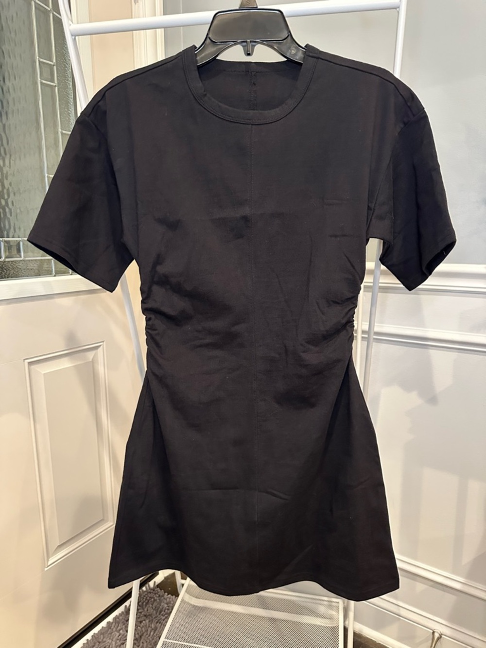 NWOT Free People Black Short Sleeve A-line Dress